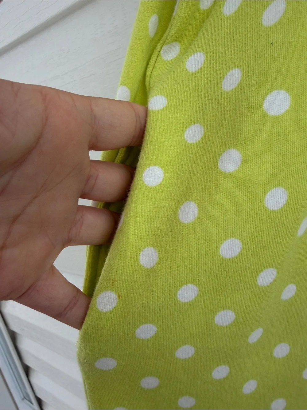 Gymboree Lime Green Polka Dot Citrus Watermelon Cotton Jersey Dress Girls Size 6